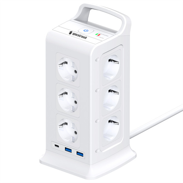 Listwa zasilająca tower 12xAC 2xUSB 1xUSB-C W 1049638