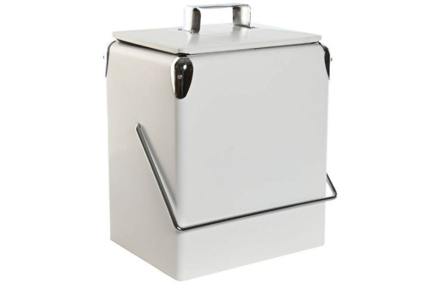 Lodówka metalowa biała 40x32x24 cm ICEBOX-II 311633
