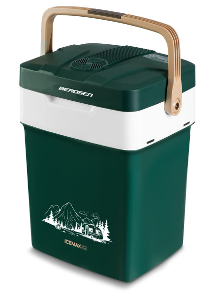 Lodówka turystyczna samochodowa 12V/230V Berdsen 29L tryb ECO zielona 209703