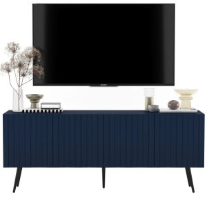 Loft Komoda RTV Glamour Szafka RTV Granatowy Mat Nogi Czarne 341933 Loft Komoda RTV Glamour Szafka RTV Granatowy Mat Nogi Czarne 341933