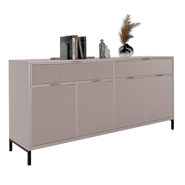 Loftowa komoda z szufladami WAVE 165 cm - kaszmir 704745