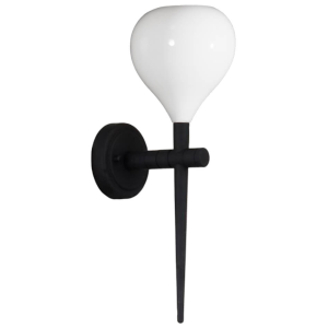 Loftowa lampa ścienna Aga kinkiet do jadalni biały czarny 187495 Loftowa lampa ścienna Aga kinkiet do jadalni biały czarny 187495
