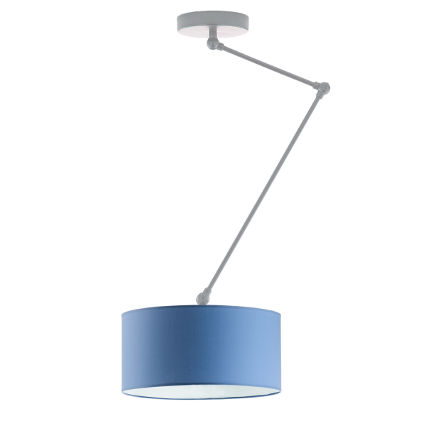 Loftowa lampa sufitowa NEWA regulowana na przegubie Srebrny/ Niebieski 905173