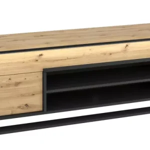 Loftowa szafka pod telewizor dąb artisan – Rivon 692467 Loftowa szafka pod telewizor dąb artisan – Rivon 692467