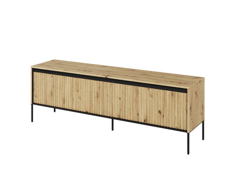 Loftowa szafka RTV dąb artisan 167 cm FLORES 805103