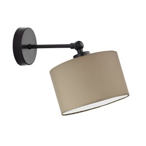 Loftowy kinkiet do kącika czytelniczego TETE srebrny/beżowy 891556 Loftowy kinkiet do kącika czytelniczego TETE srebrny/beżowy 891556