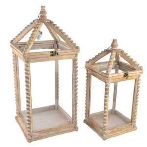 LOKKE Komplet 2 Latarni XL:28x28x65cm L:21,5×21,5×50,5cm 744151 LOKKE Komplet 2 Latarni XL:28x28x65cm L:21,5×21,5×50,5cm 744151