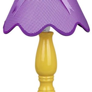 Lola GABINETOWA lampka żółta 1x40w e14 abażur fioletowy 794525 Lola GABINETOWA lampka żółta 1x40w e14 abażur fioletowy 794525