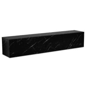 Lowboard Wiszące Marmur 160 cm Szafka RTV z Drzwiczkami Nowoczesna 678826 Lowboard Wiszące Marmur 160 cm Szafka RTV z Drzwiczkami Nowoczesna 678826