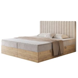 Łoże NOELLE z topperem 180×200 Velutto 01 337358
