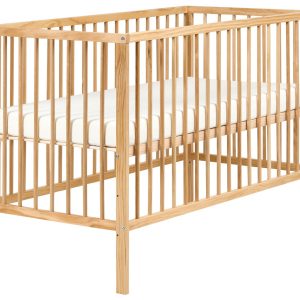 Łóżeczko dla dzieci 60 x 120 cm drewno sosnowe jasnobrązowe 775480 Łóżeczko dla dzieci 60 x 120 cm drewno sosnowe jasnobrązowe 775480