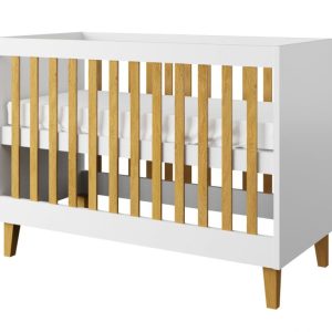 Łóżeczko dziecięce KUBI 120×60 białe 949797 Łóżeczko dziecięce KUBI 120×60 białe 949797