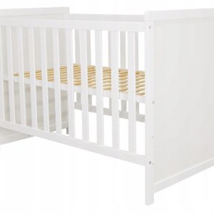 Łóżeczko dziecięce Lilia białe 120×60 gryzaki norma UE wysoka jakość 827445 Łóżeczko dziecięce Lilia białe 120×60 gryzaki norma UE wysoka jakość 827445