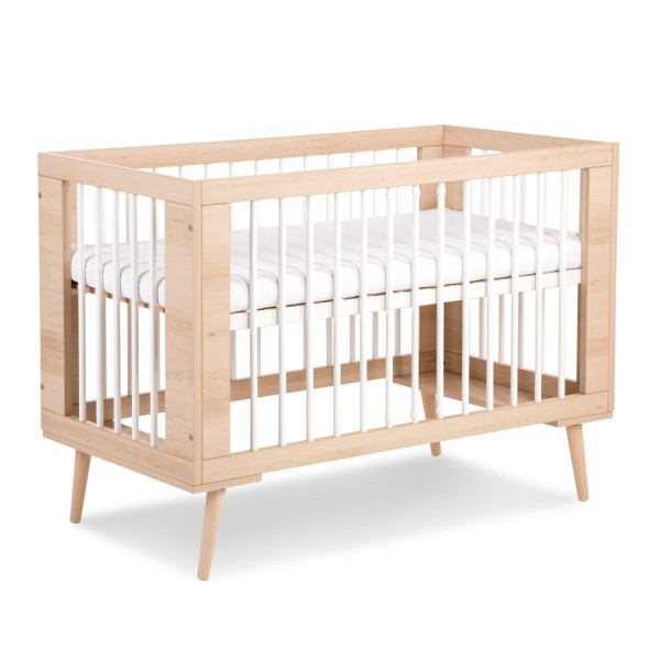 Łóżeczko dziecięce SOFIE 120x60 buk/białe 193081