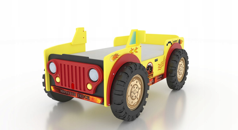 Łóżeczko dzieciece w kształcie terenówki Monstertruck 223929