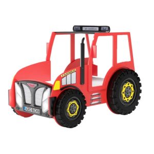 Łóżeczko dzieciece w kształcie Traktora czerwone 223903 Łóżeczko dzieciece w kształcie Traktora czerwone 223903