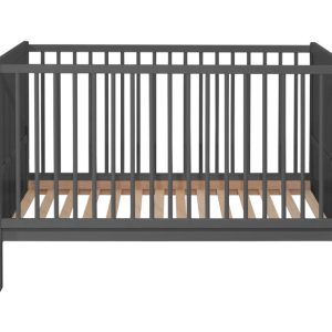 Łóżeczko Nelly 120×60 BUKOWE Szary tapczan barierka sofa 717835