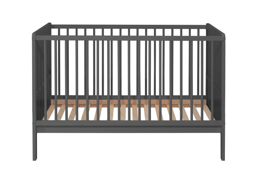 Łóżeczko Nelly 120x60 BUKOWE Szary tapczan barierka sofa 717835