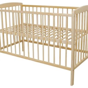 Łóżeczko niemowlęce ANDRZEJ 120×60 sosnowe lakier bezbarwny 813168