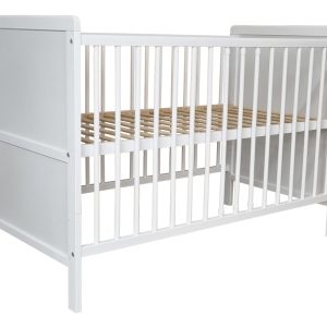 Łóżeczko niemowlęce tapczanik 2w1 Kacperek biały 120×60 cm norma UE 812425