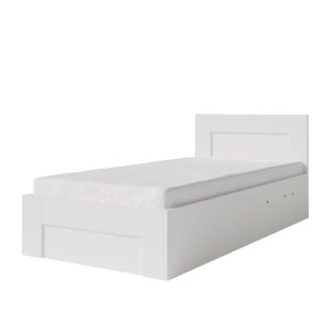 Łóżko 100cm x 200cm Otwierane z boku | BIAŁE | Pojemnik + Stelaż 769864