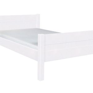 Łóżko 120×200 drewniane CLASSIC, kolor biały + stelaż 261274