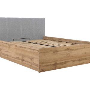 Łóżko 140 Tetrix z wezgłowiem tapicerowanym dąb wotan 1035212