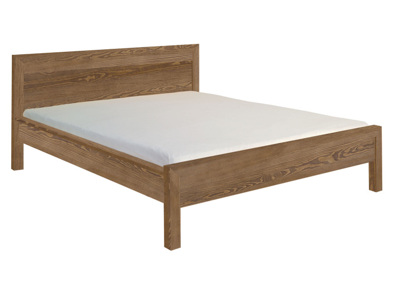 Łóżko 140x200 drewniane PRESTIGE, kolor brązowy 550809