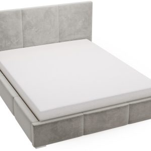 Łóżko 140×200 Lary tapicerowane, pojemnik, stelaż metalowy – Szary 1053831 Łóżko 140×200 Lary tapicerowane, pojemnik, stelaż metalowy – Szary 1053831