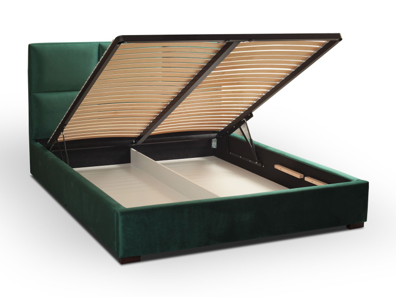 Łóżko 140x200 tapicerowane z pojemnikiem ORIO 120392