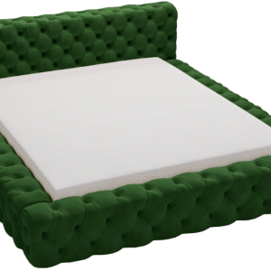 Łóżko 140×200 Vigo chesterfield pojemnik, stelaż metalowy – Zielony 1054737 Łóżko 140×200 Vigo chesterfield pojemnik, stelaż metalowy – Zielony 1054737