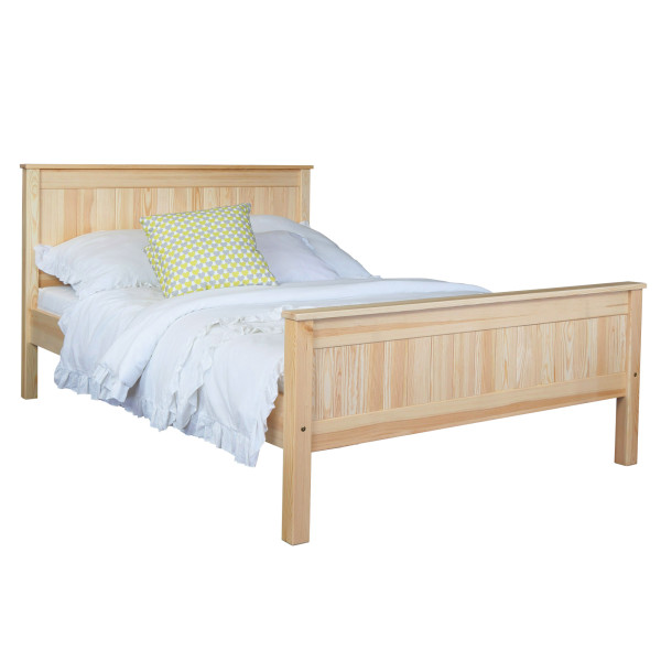 Łóżko 140x200 z drewna litego NATURAL WOOD, kolor sosnowy 230221