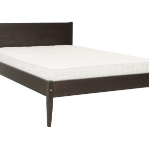 Łóżko 140×200 z drewna litego PRESTO, kolor orzech + stelaż 300711