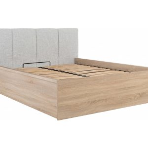 Łóżko 160 Tetrix z wezgłowiem tapicerowanym dąb sonoma 1040470