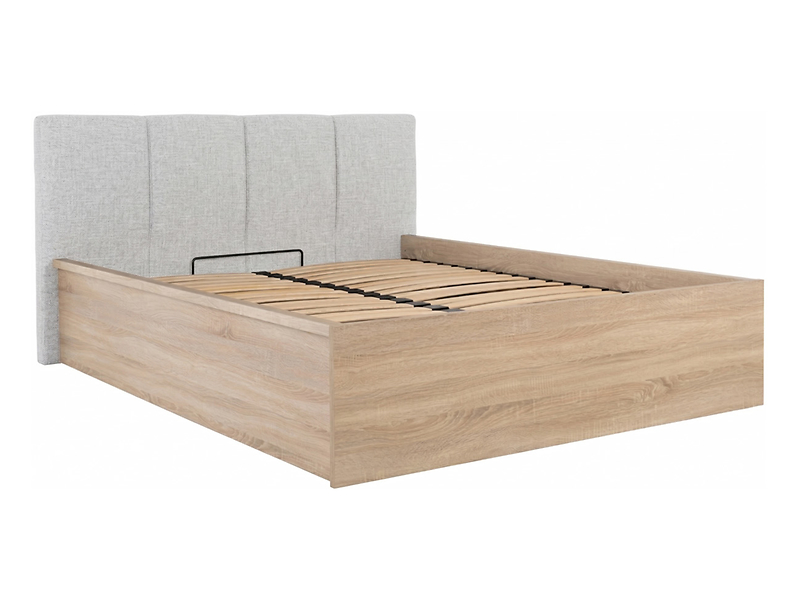 Łóżko 160 Tetrix z wezgłowiem tapicerowanym dąb sonoma 1040470