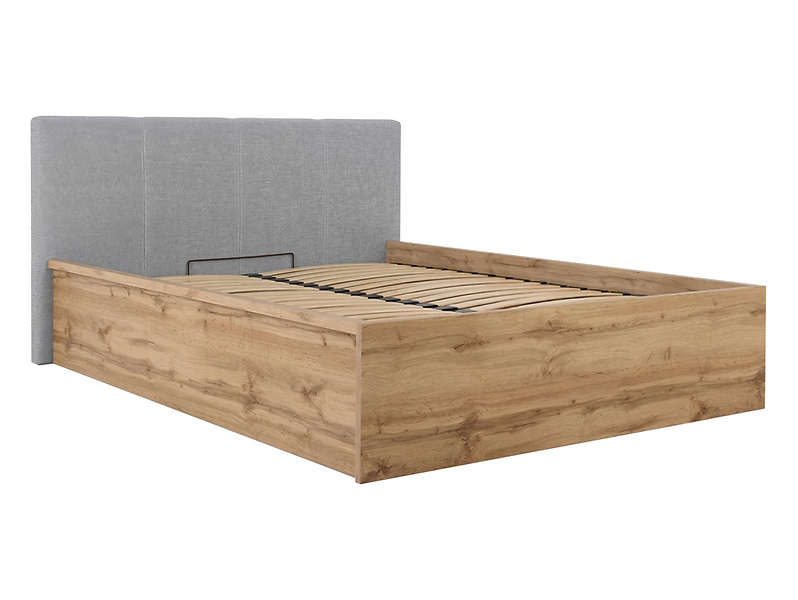 Łóżko 160 Tetrix z wezgłowiem tapicerowanym dąb wotan 1040471