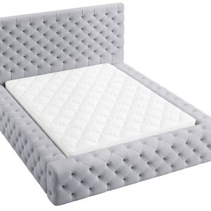 Łóżko 160×200 Amor wysokie zagłowie, stelaż metalowy – Szary 1053806 Łóżko 160×200 Amor wysokie zagłowie, stelaż metalowy – Szary 1053806