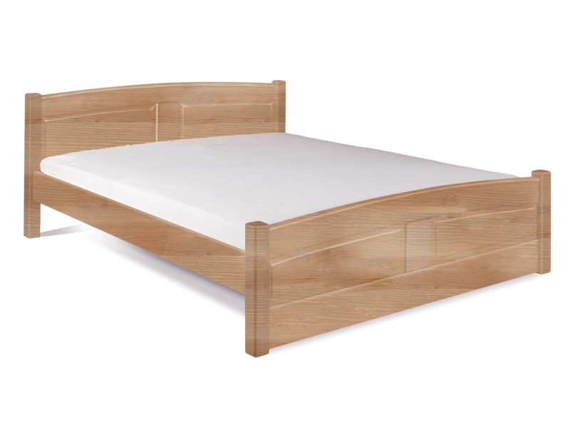 Łóżko 160x200 drewniane ROYAL, kolor dębowy + stelaż 261294