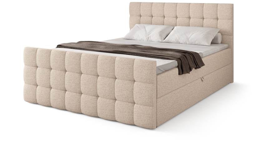 Łóżko 160x200 kontynentalne z pojemnikiem DAKOTA DUO 773715