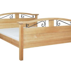 Łóżko 160×200 Korfu prowansalskie drewniane, kolor dębowy 395420 Łóżko 160×200 Korfu prowansalskie drewniane, kolor dębowy 395420