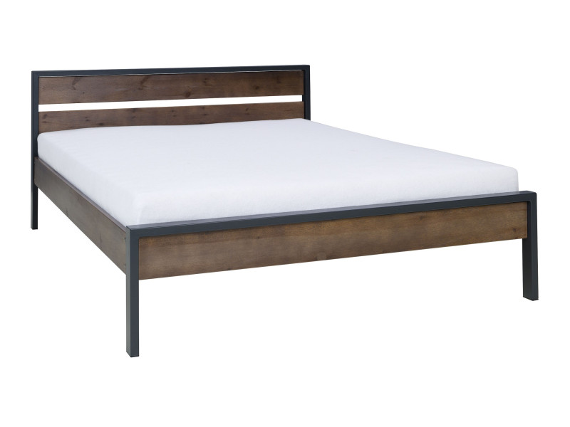 Łóżko 160x200 Loft wood, kolor brązowy 550808