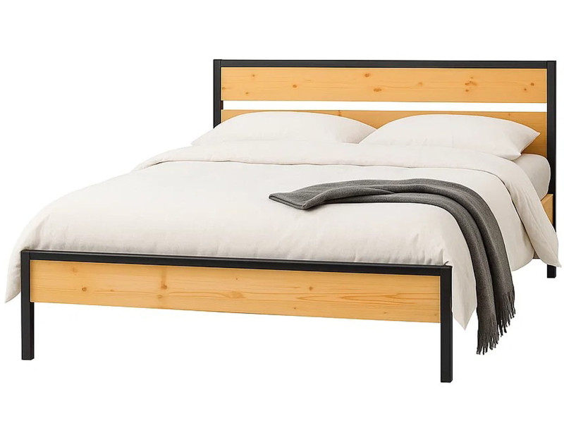 Łóżko 160x200 Loft wood, kolor sosnowy 831063