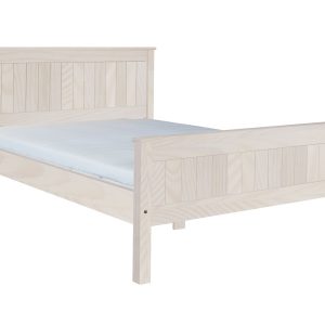 Łóżko 160×200 Natural wood z drewna litego, kolor bielony 550831 Łóżko 160×200 Natural wood z drewna litego, kolor bielony 550831