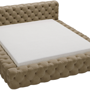 Łóżko 160×200 Vigo chesterfield pojemnik, stelaż metalowy – Jasny brąz 1053812 Łóżko 160×200 Vigo chesterfield pojemnik, stelaż metalowy – Jasny brąz 1053812
