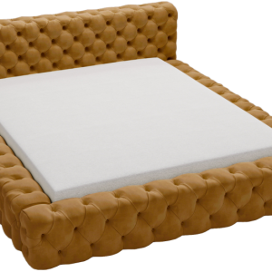 Łóżko 160×200 Vigo chesterfield pojemnik, stelaż metalowy – Złoty 1053714 Łóżko 160×200 Vigo chesterfield pojemnik, stelaż metalowy – Złoty 1053714