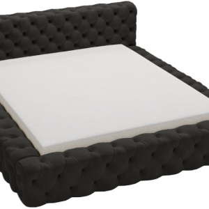 Łóżko 160×200 Vigo chesterfield z pojemnikiem – Czarny 1053772 Łóżko 160×200 Vigo chesterfield z pojemnikiem – Czarny 1053772