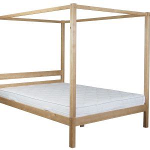 Łóżko 160×200 z baldachimem BALI, kolor dębowy + stelaż 135694 Łóżko 160×200 z baldachimem BALI, kolor dębowy + stelaż 135694