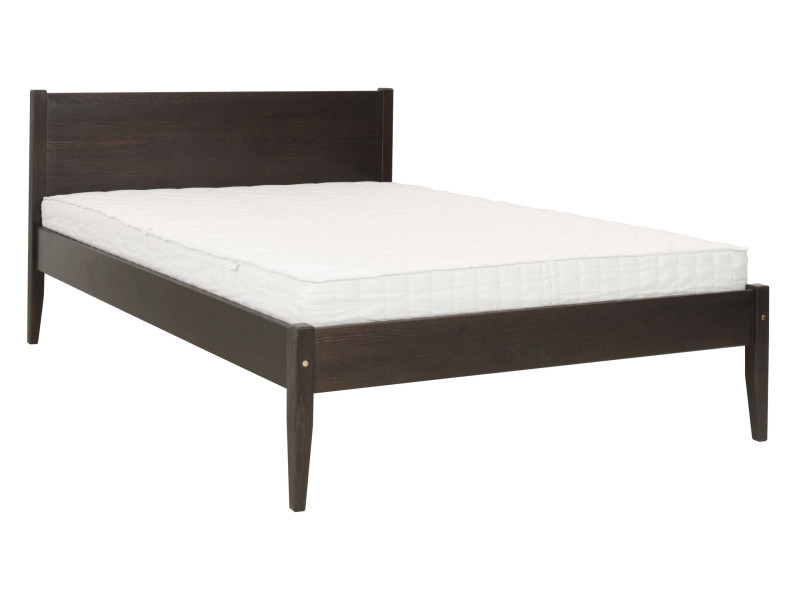 Łóżko 160x200 z drewna litego PRESTO, kolor orzech + stelaż 300708