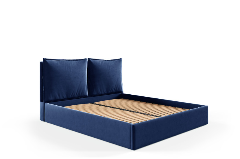 Łóżko 160x200 z pojemnikiem , metalowy stelaż GLAM riviera 81 620288