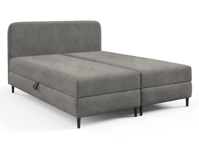 Łóżko 180x200 kontynentalne Faro Soft z pojemnikami, tkanina Lambi 12 965944